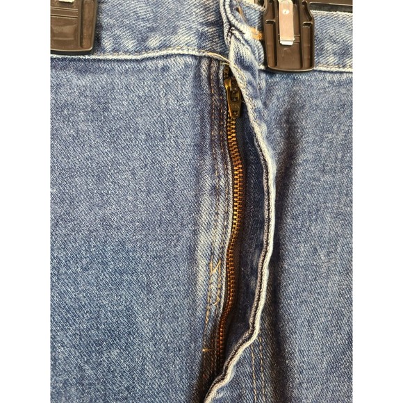 Wrangler Rugged Wear Mens (56 x 30) Big & Tall Blue Jeans Flat Front Medium Wash - Picture 4 of 10